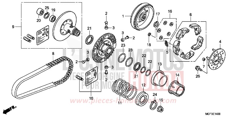 COTE MENE de SILVER WING SWORD SILVER METALLIC (NHA95) de 2011